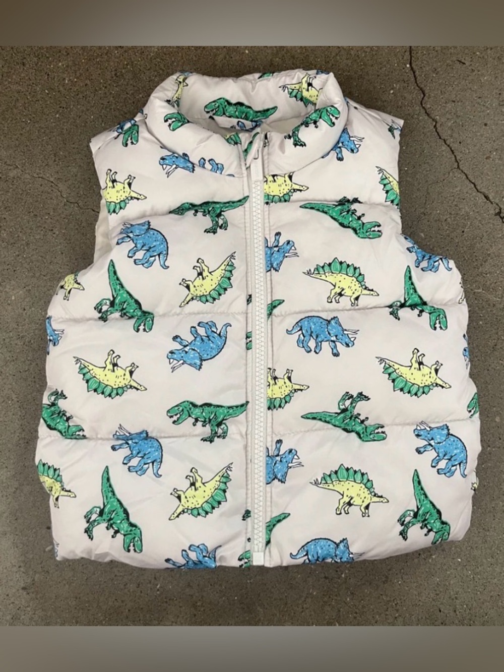 Dinosaur Puffer Vest